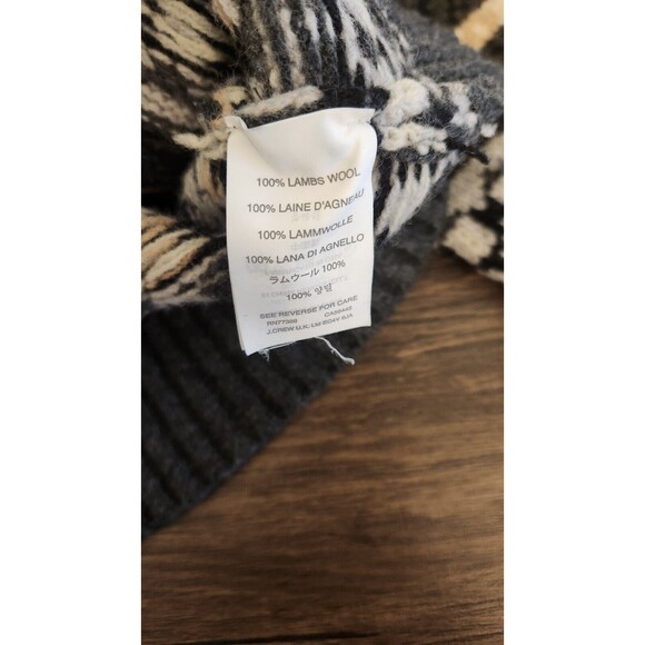 J Crew Womens Fair Isle Lambswool Sweater Nordic Crew Neck Small Pullover - Picture 6 of 9